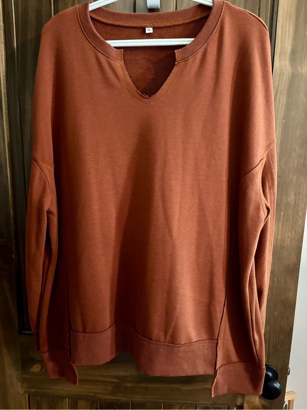Women's Rust Crewneck Pullover Sweatshirt